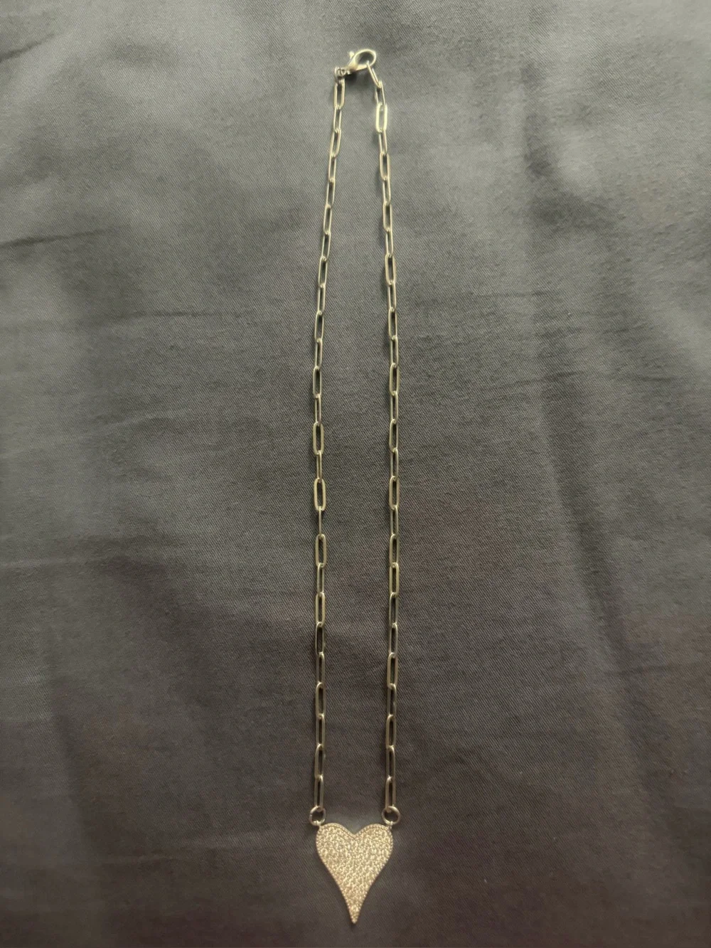 Delicate Silver Heart Pendant Necklace - Women Jewelry